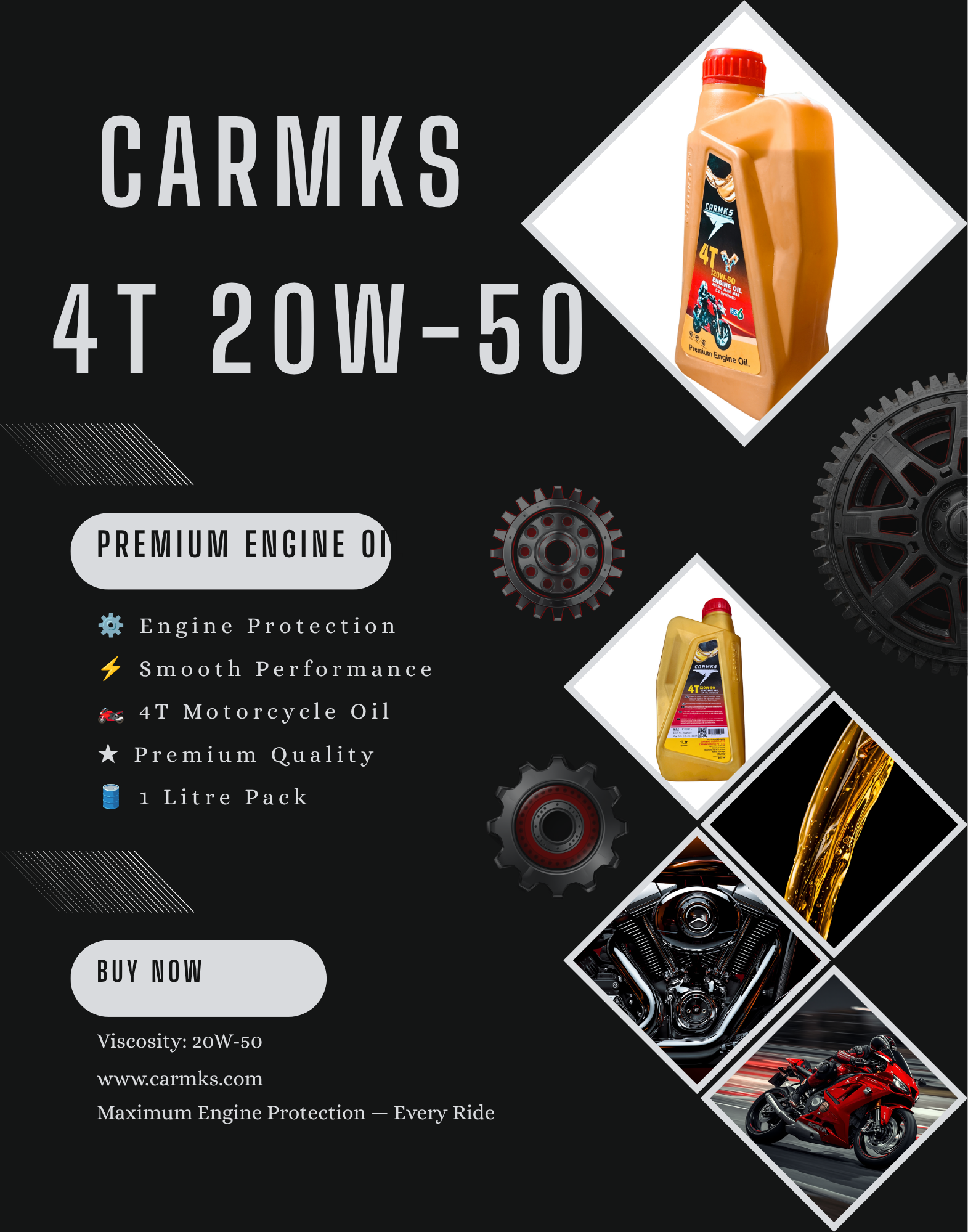 4T 20W-50 ENGINE OIL